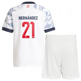 Fußballtrikots FC Bayern München Lucas Hernandez 21 Kinder 2021-2022 Kurzarm Ausweichtrikot kaufen